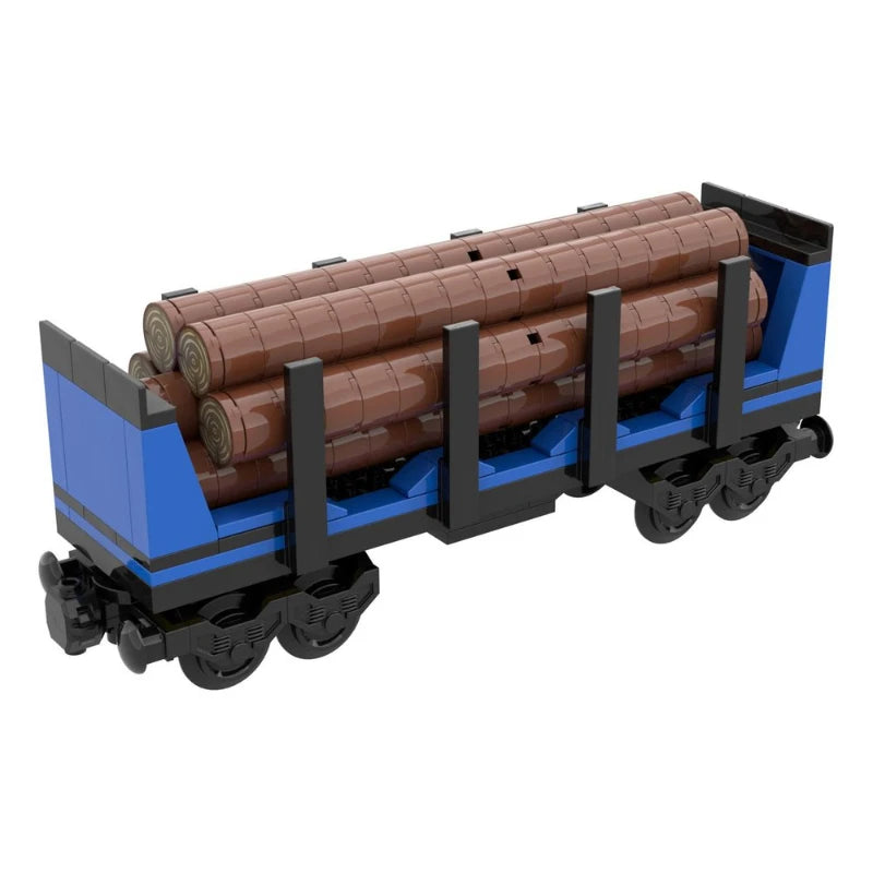 238 pcs MOC UCS Wood Railwar Model Building Block Train Assembling DIY Bricks Toys For Collector MOC-197469