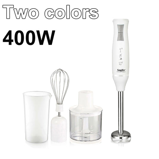 3 in 1 Immersion Blender Hand Food Mixer Includes Chopper and 700ml Smoothie Cup Stainless Steel Ice Blades Whisk Sonifer