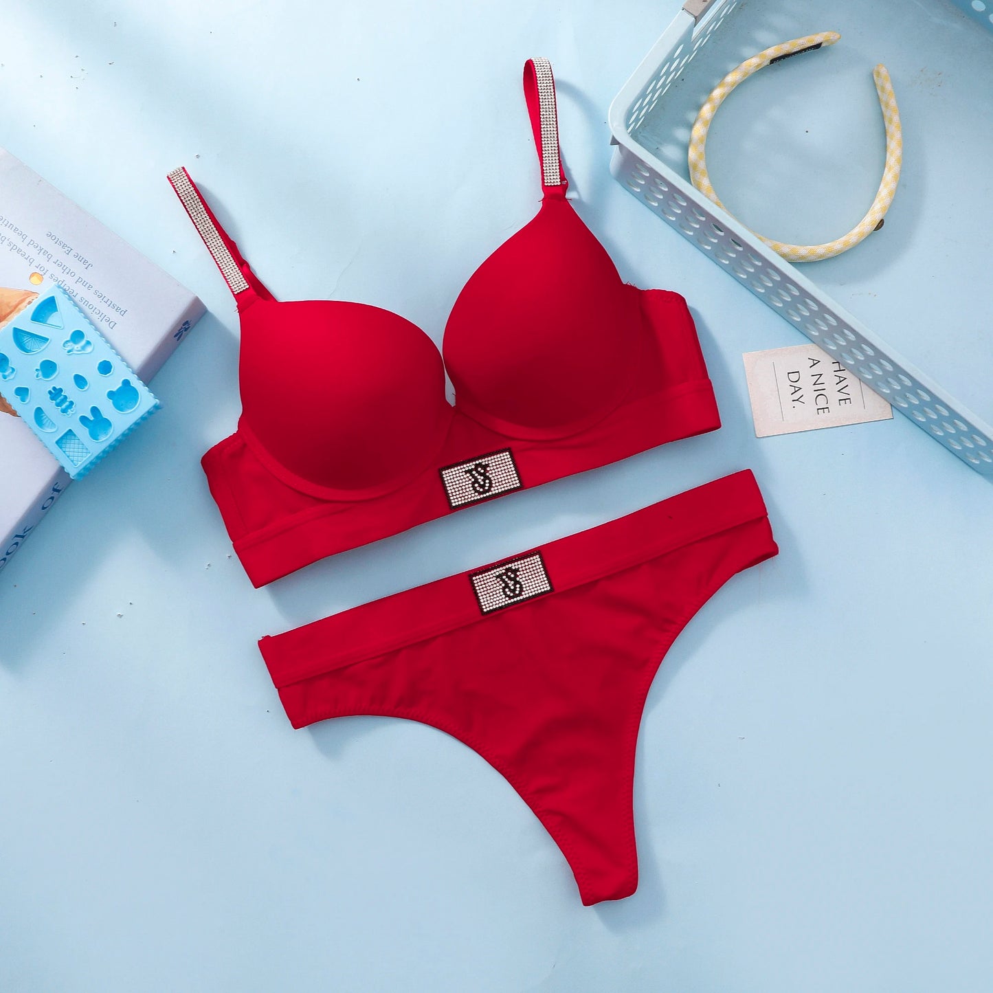 Victoria s Secret Comfortable Underwire Lingerie Set For Ladies Daily Wear Women Bra Set Lace Push Up Seamless