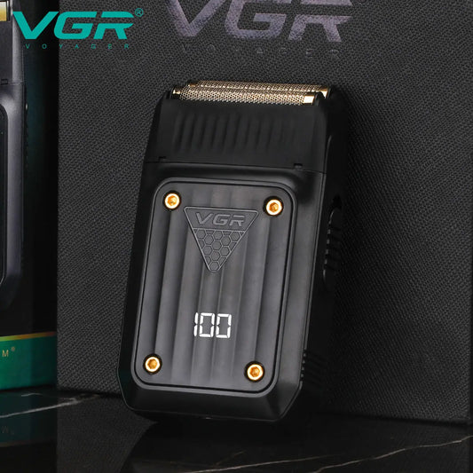 VGR 363 Razor Electric Shaver Professional Hair Trimmer Rechargeable Shaving Barber Beard Trimmer Foil Hair Shaver for Men