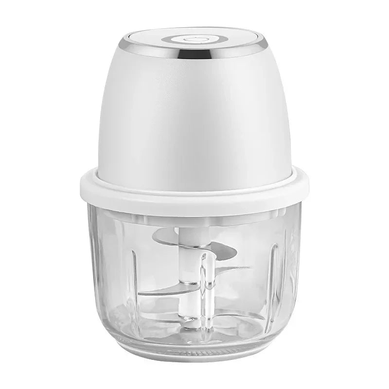 TINSOL 350ml Mini Food Chopper Electric Meat Grinder Garlic Press USB Multi-Function Slicer Blender Kitchen Food Processor