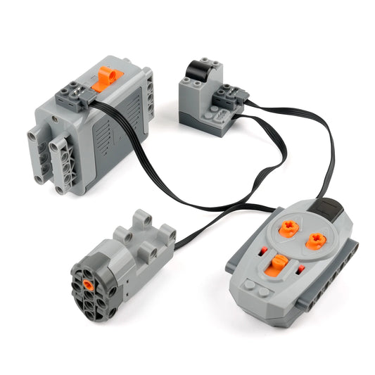 MOC Power Function Extension Kit with High-Tech Servo Motor for All Brand-Compatible Building Blocks DIY Projects