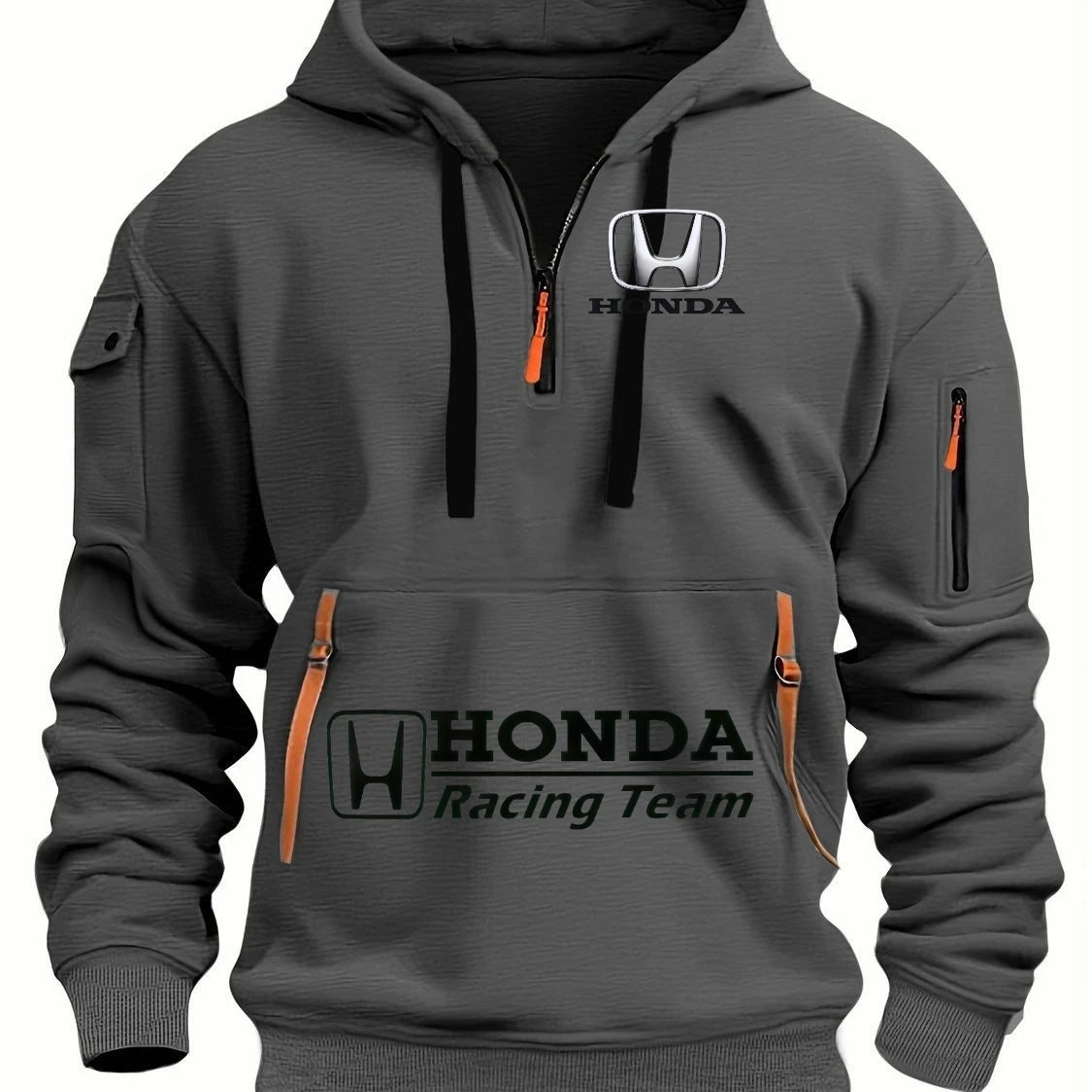 2026 Honda Men's Autumn/Winter Sports Hoodie Zipper Hoodie Coat Pocket Trendy Pullover