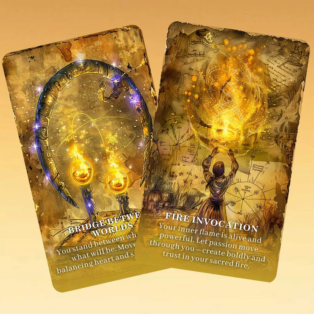 13x8 cm,Grimoire OF Shadows Oracle Cards Set, 55 Tarot Cards for Intuition & Inner Transformation Card Games