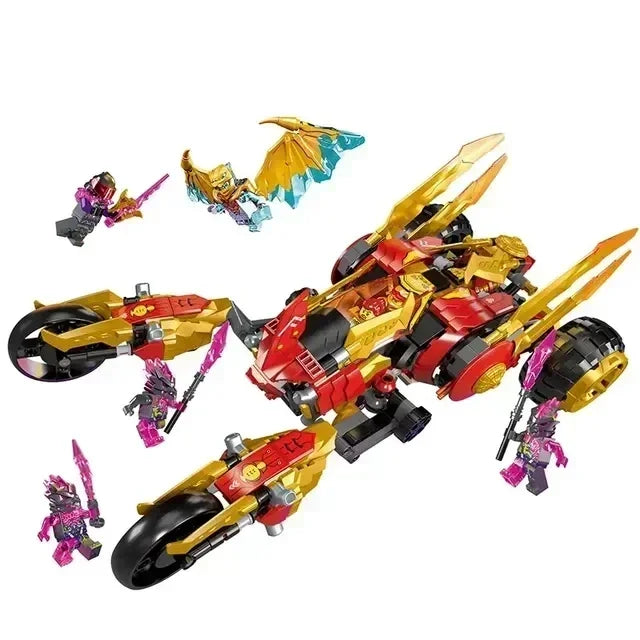 New Golden Dragon Bricks Golden Dragon Building Block Set Model Toys For Birthday Gift