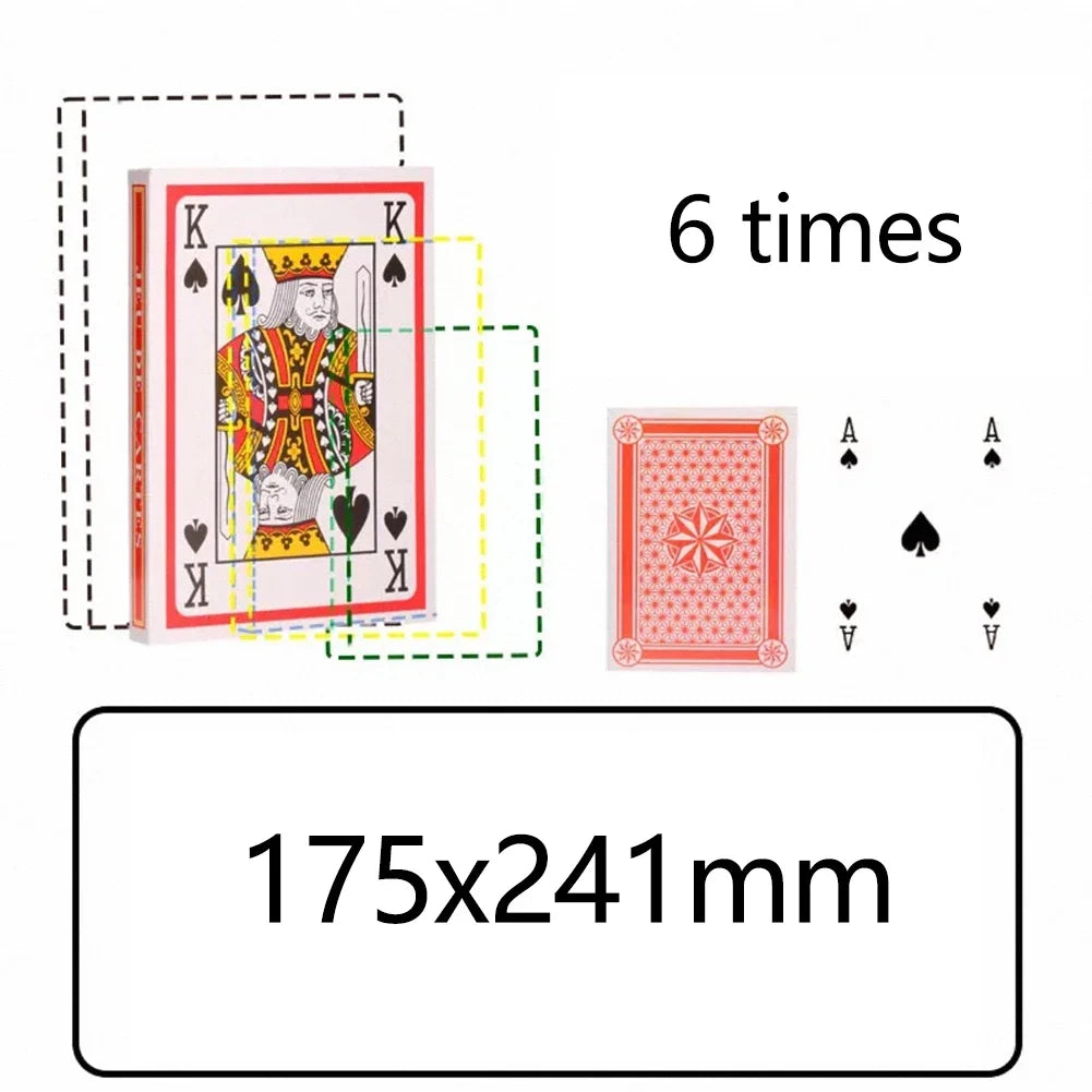 2/4/6/9x Larger 54 Cards Super Jumbo Oversized Playing Cards Birthday Party Favors Adult and Family Board Games Photo Props