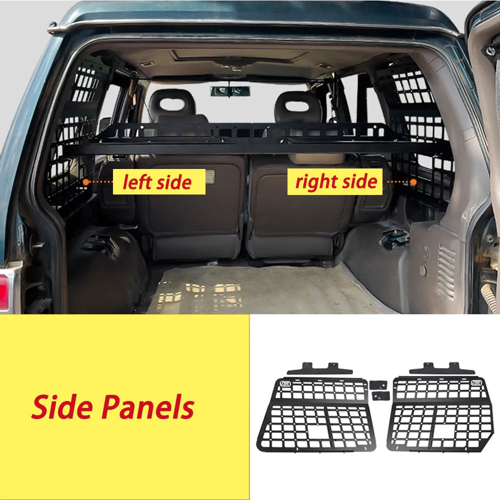 Rear Trunk Cargo Rack Shelf Storage Organizer Hanging Board Molle Panel For Mitsubishi Pajero V21 V31 V33 1991-1999 Car Styling