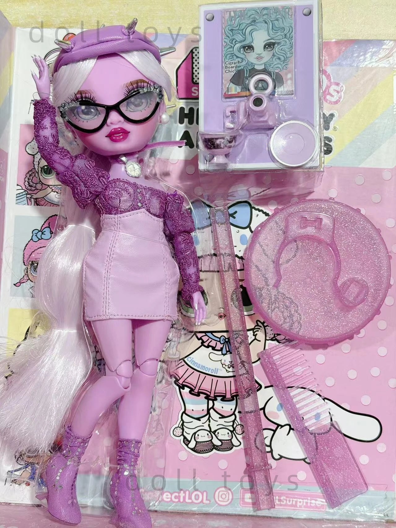 New Rainbow Doll High 25-30cm Fashionable Super Large Sister DIY Dress up Doll Toy Not Including Bracket Excluding packaging box
