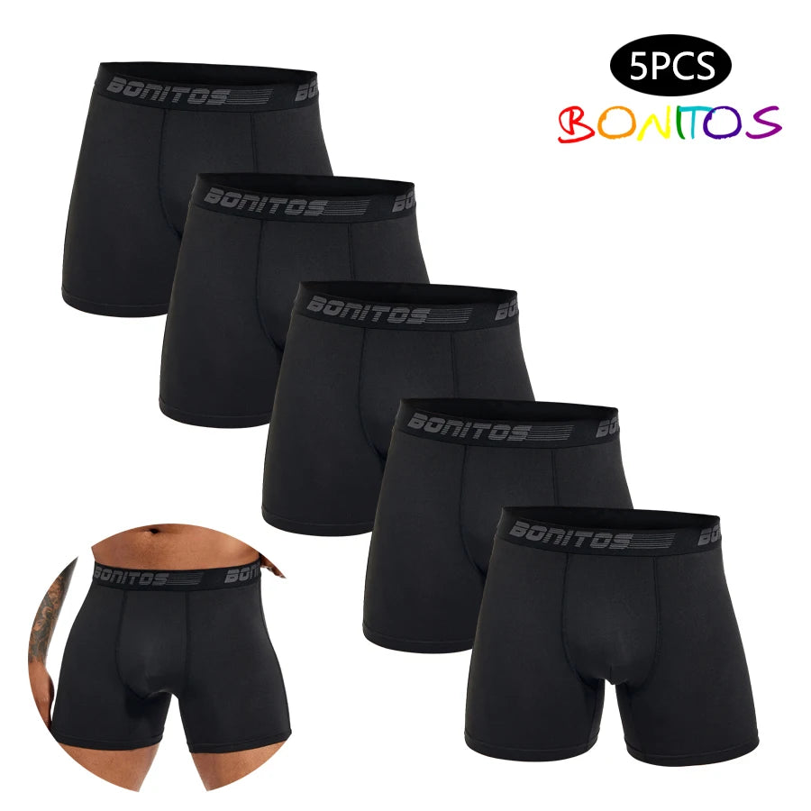 5pcs boxers Men's Panties Breathable boxer shorts Men Underwear Polyester underpants for man High Quality Male Trunks