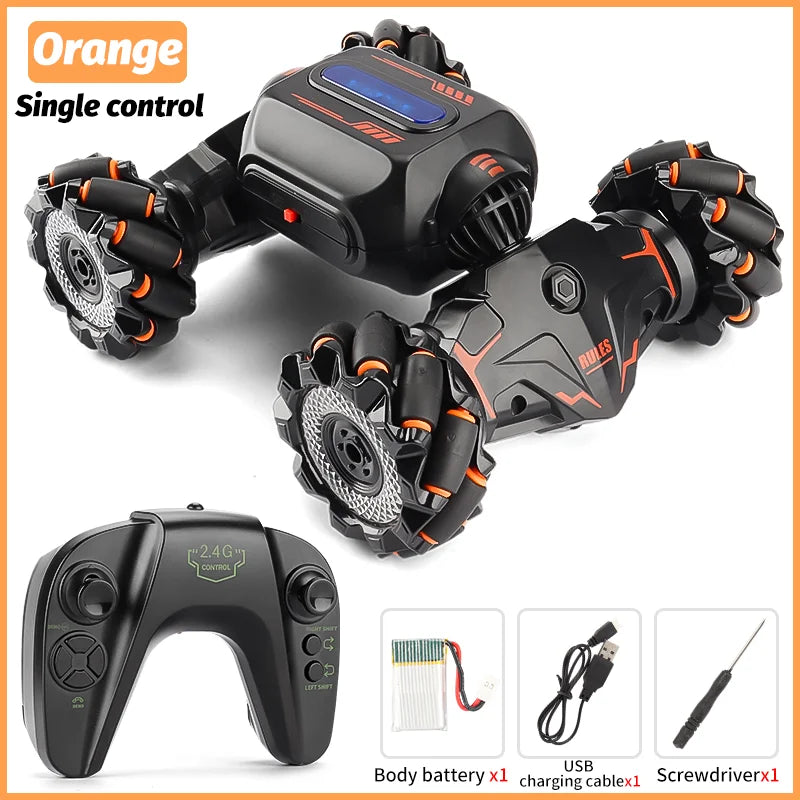 2.4G RC Toy Car Gesture Sensing Twisting Stunt Drift Climbing Remote Controlled Cars Toys For Children Boys A Birthday Present