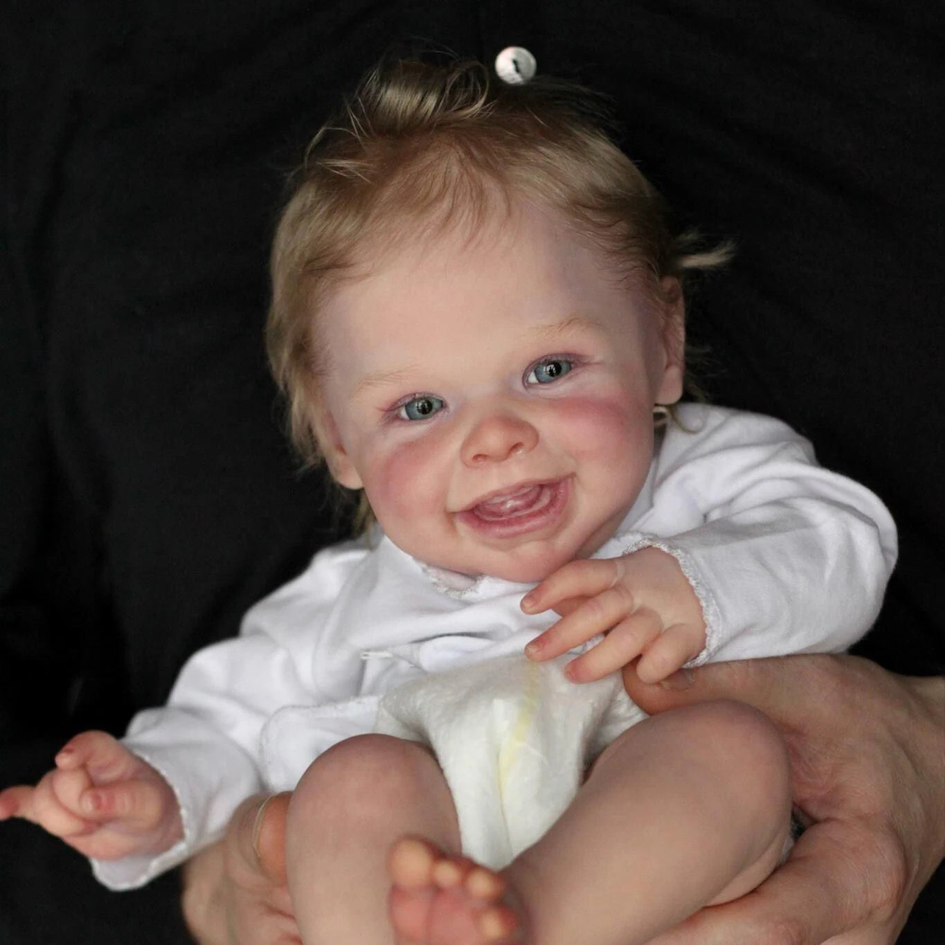 NPK 20inch Lifelike Reborn Doll Newborn Harper Soft Touch Cuddly Body Doll Handmade with Genesis Paint Visible Veins Multiple