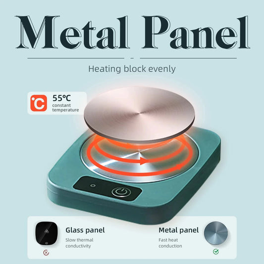 Electric Mug Warmer Milk Tea Water Heating Pad Cup Heater Warming Mat Constant Thermostatic Coaster Low Power Home Office Gift