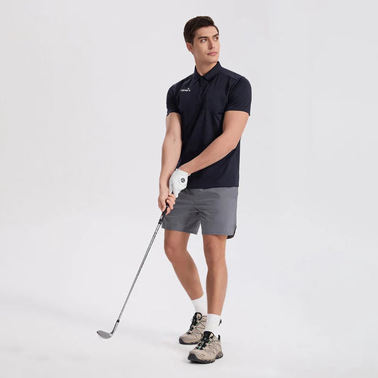 LUCEN 2026 Simple Style Printed Men's High-Quality Golf Sport Polo Shirt Breathable Tennis Quick-Dry T-Shirt Tops POLO Tees
