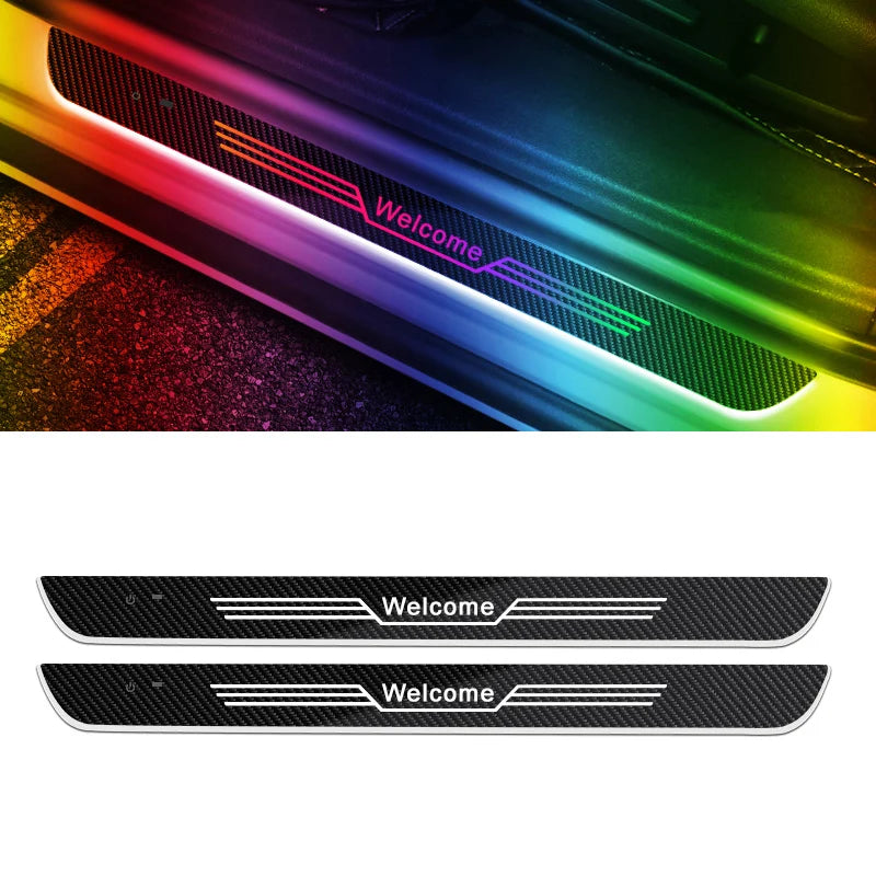 Customized car welcome light Car upgrade atmosphere Lamp Name text logo For customized birthday Christmas Halloween NewYear gift
