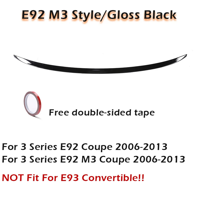 Rear Trunk Spoiler Wing Carbon Fiber M3 M4 MP PSM Style For BMW 3 Series E92 Coupe E93 Convertible M3 2006 -2014 320 325 328 330