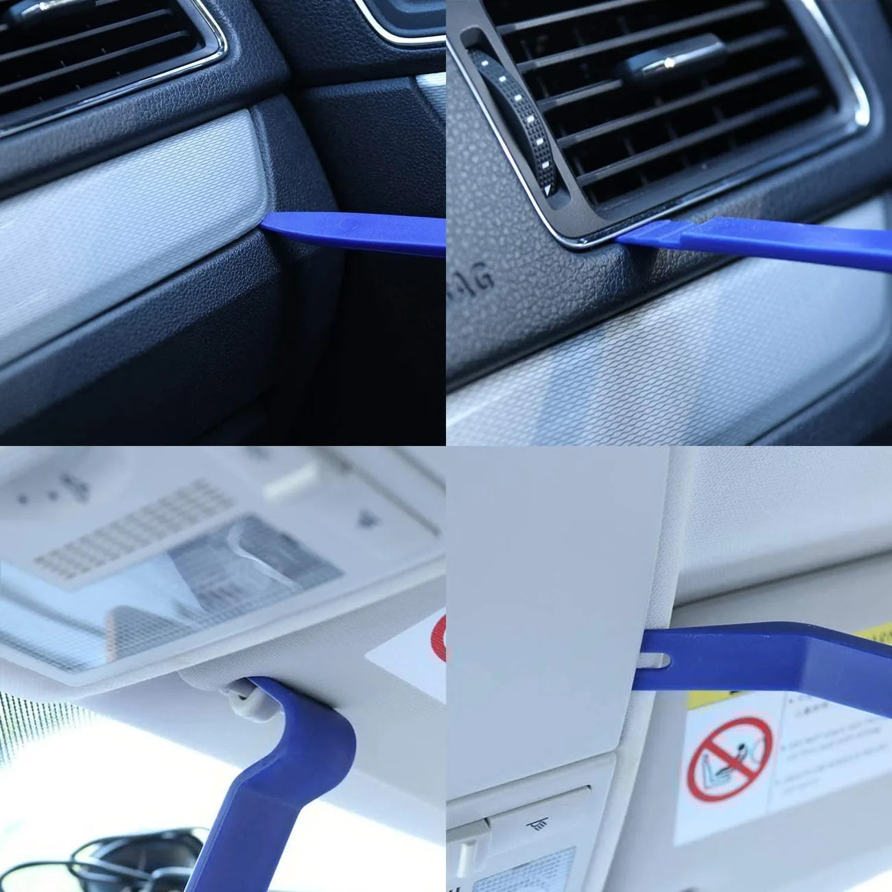 11PCS Auto Trim Removal Tool Kit No-Scratch Tool Kit for Car Audio Dash Window Molding Fastener Remover Tool Kit