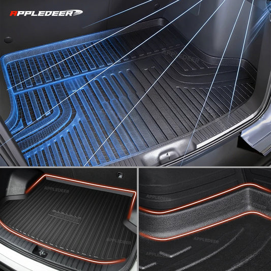 APPLEDEER For Geely EX5 / Galaxy E5 2024-2026 2025 TPE Trunk Mat All-Weather Non-Toxic Waterproof & Easy to Clean Cargo Liner