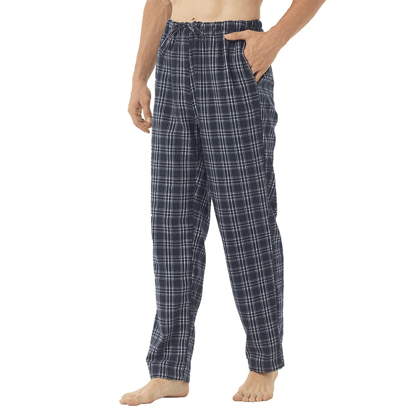 Mens Flannel Pajama Mens Flannel Pjs Pants Lounge Pants with Pockets Plaid Mens Pajama Bottoms Pajama Pants for Men Flannel Pj