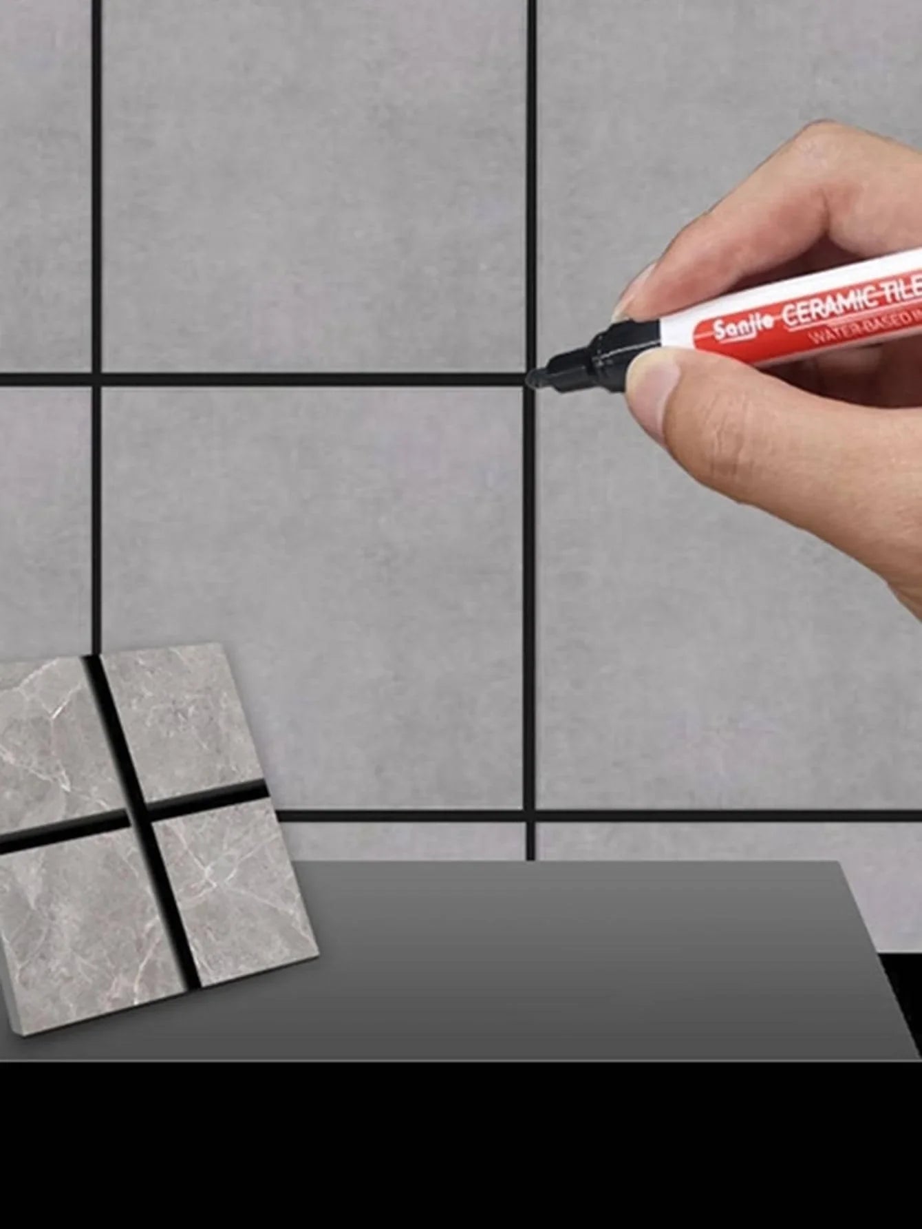 1/5/10PC Waterproof Marker Pen Wall Seam Repair Tiles Grout Markers Pens Floor Bathroom Decontamination Paint Brush Tools