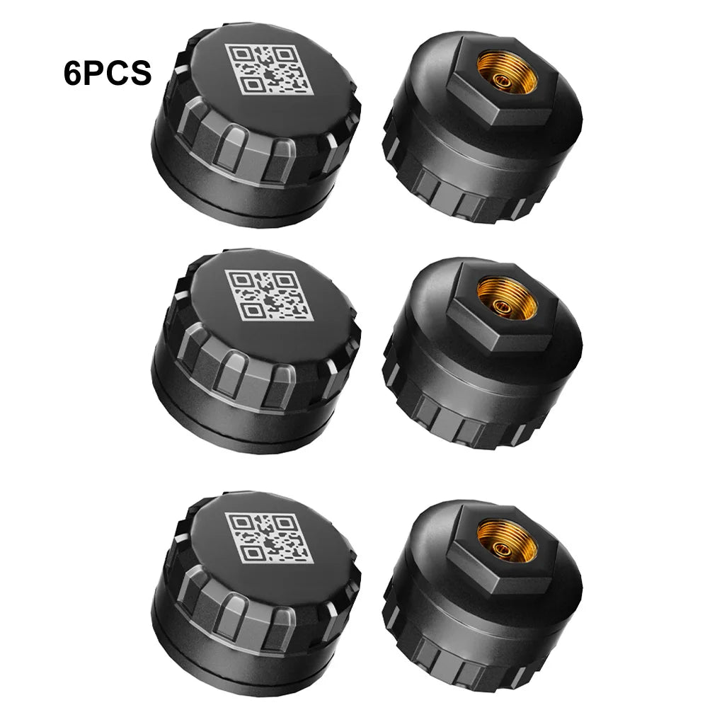 6PCS RV Truck Tire Pressure Monitoring System Bluetooth TPMS Mobile Phone APP Disp With 6 External Sensors For RV Truck External
