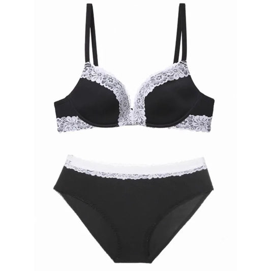 Ladies Comfort Gathering Wireless Bra A To C Cups, Soft Lace Alluring Style, Natural Bust Enhancement for Petite Figures, S-XL