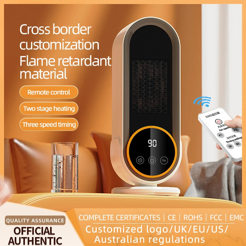 Fan heater, household electric heater, foot warmer, winter electric heating, hot fan, grill stove, energy-saving