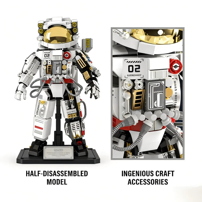 2026 New Interstellar Astronaut Building Blocks, High-Difficulty Educational Construction Toy for Boys 8+, Birthday Puzzle Gift