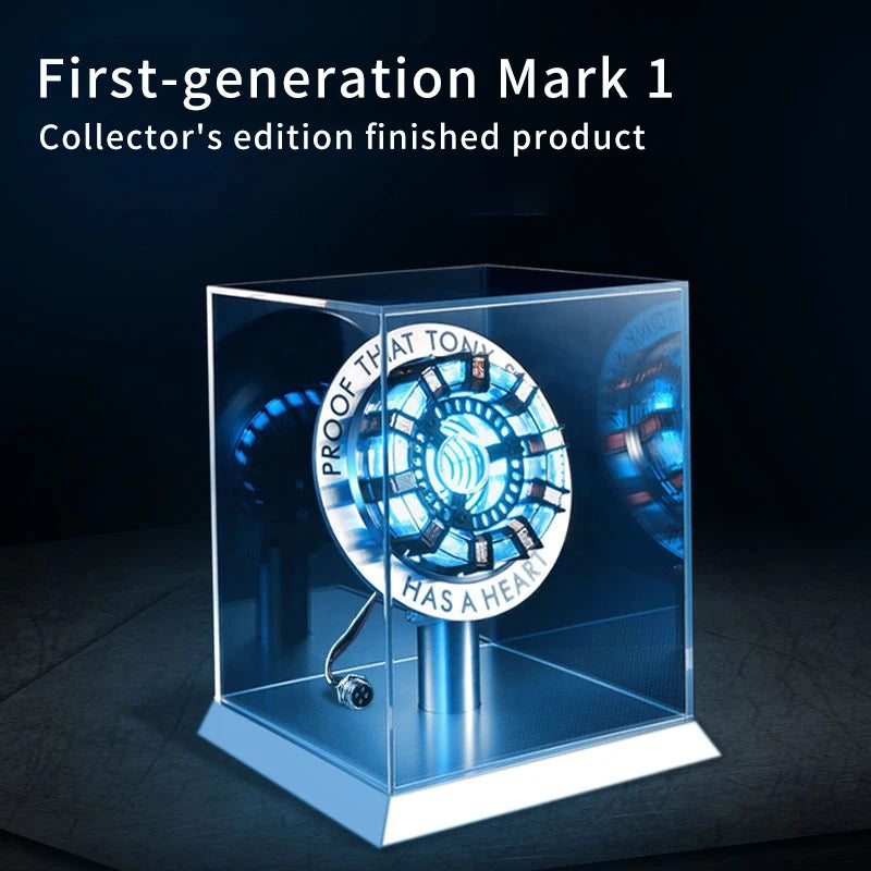 New Sale: Man Mk1 and Mk2 Arc Reactors Tony Stark's Heart of Mark Armor Avengers Figures with LED Lights 1:1 Chest lamp toy edc