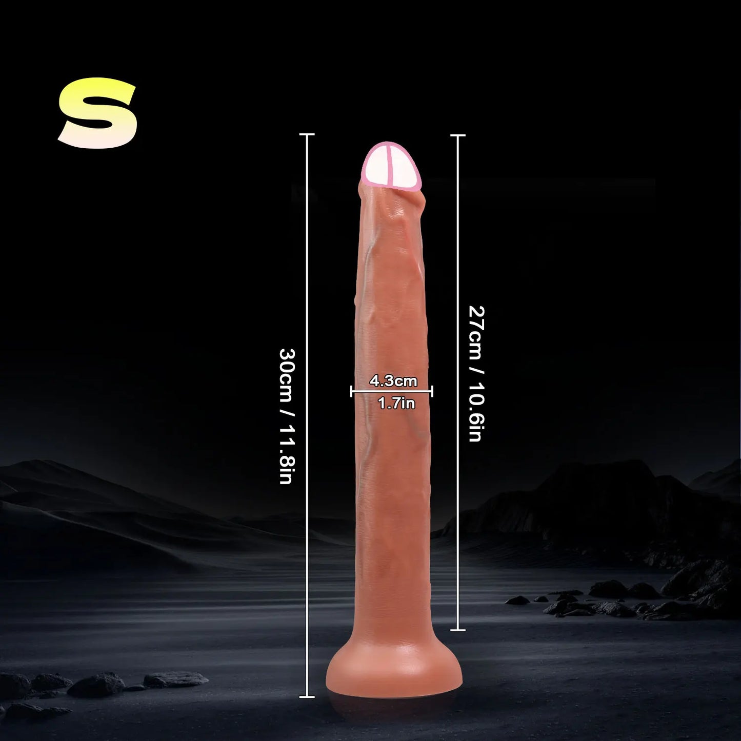 Extra Long Realistic Dildos G-Spot Stimulation Deep Touch Penis Vagina Anal Massage Penetration Dick Sex Toys for Women and Men