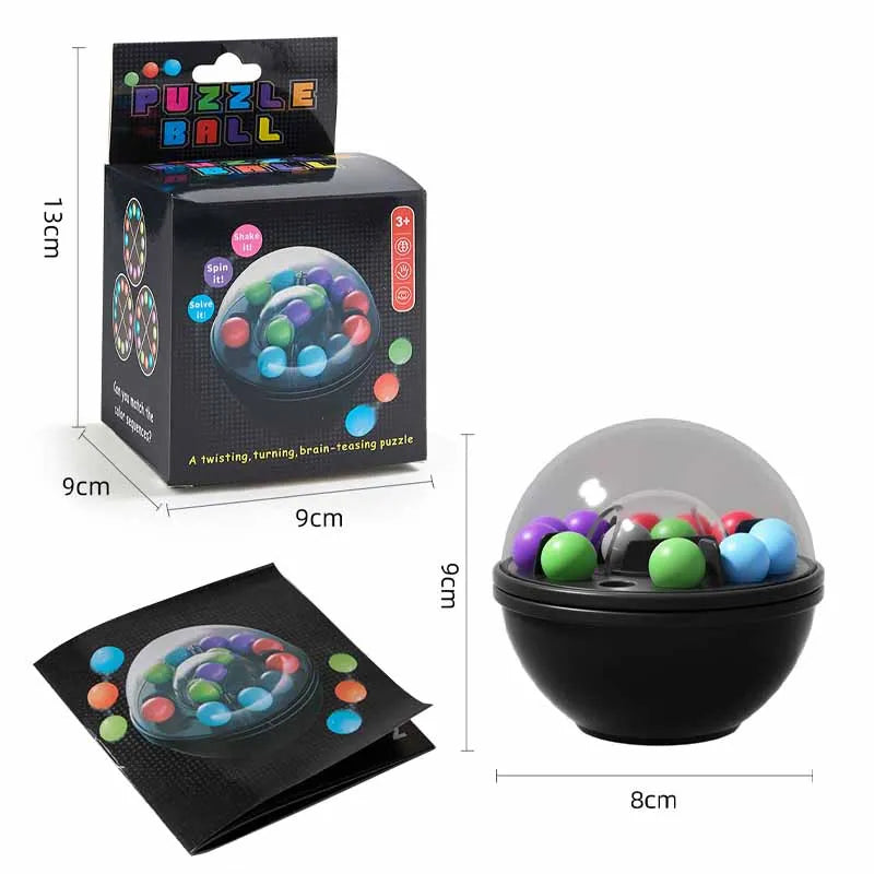 Children Rotating Magic Bead Puzzle Ball Clearance Toy Fun Logical Thinking Challenges Intellectual Game Education Strategy Toy