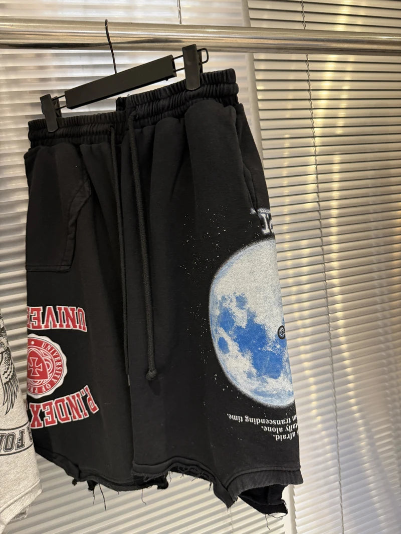 2026ss Vintage Protocol Shorts High Street Hip Hop Men Woman Casual Short Pants Streetwear