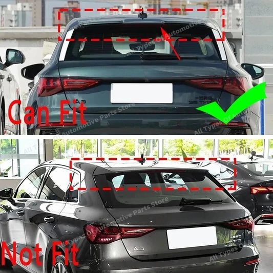 Car Rear Roof Lip Spoiler Trunk Splitter Wing for Audi A3 S3 RS3 8Y Sportback 2021-2024 Car Modified Body Kit Accessories Auto