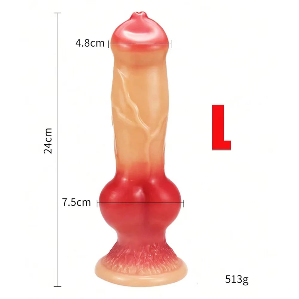 Huge Animal Dildo Anal Plug Sex Toy for Men Women Adult Supplies Large Butt Plug Dog Dildos with Suction Cup Vaginal Masturbator