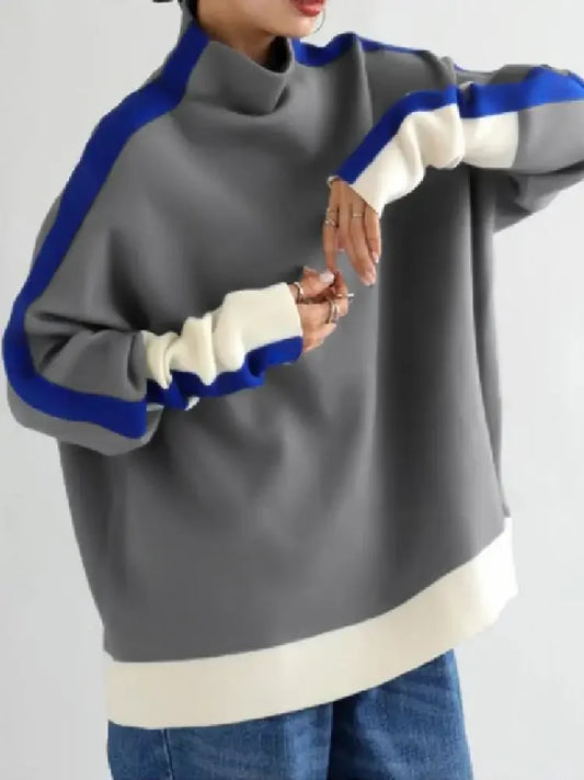 Gymystars 2026 New Autumn Women‘s Hoodies Sweatshirts Fashion High Neck Winter Long Sleeves Loose Casual Pullovers Tops Female