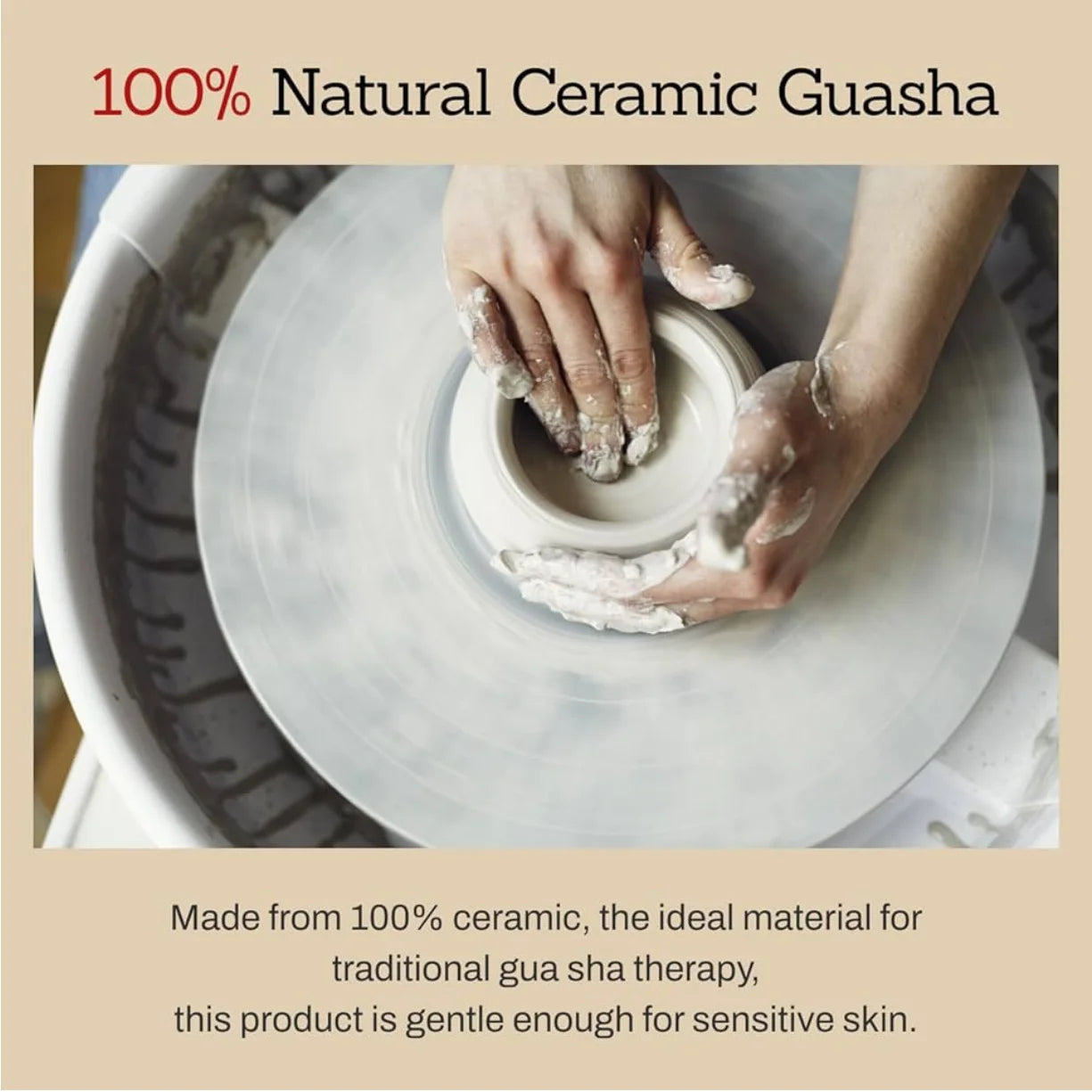 MEDITHERAPY Lift-me Guasha Board Ceramic Gua Sha Face Massage Tool Korean Facial Guasha Board Face Lift Muscle Relief Massager