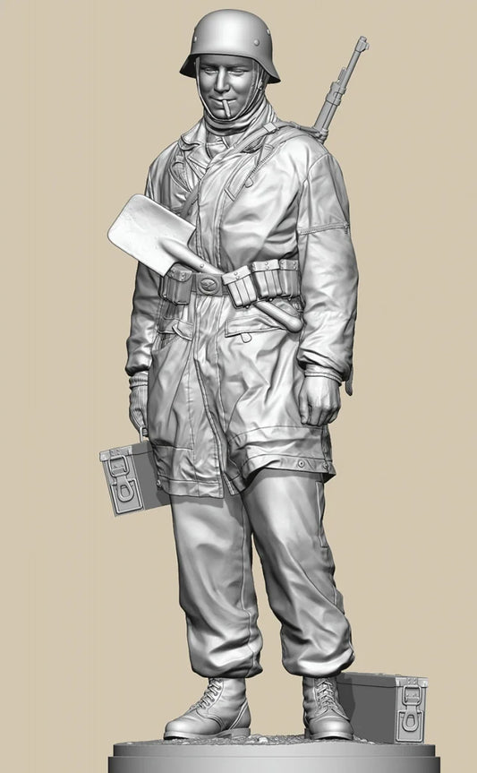1/16 Scale Die Cast Resin Model Figure Assembling Kit Fallschirmjager History Miniature GK Diorama Unassembled and Unpainted