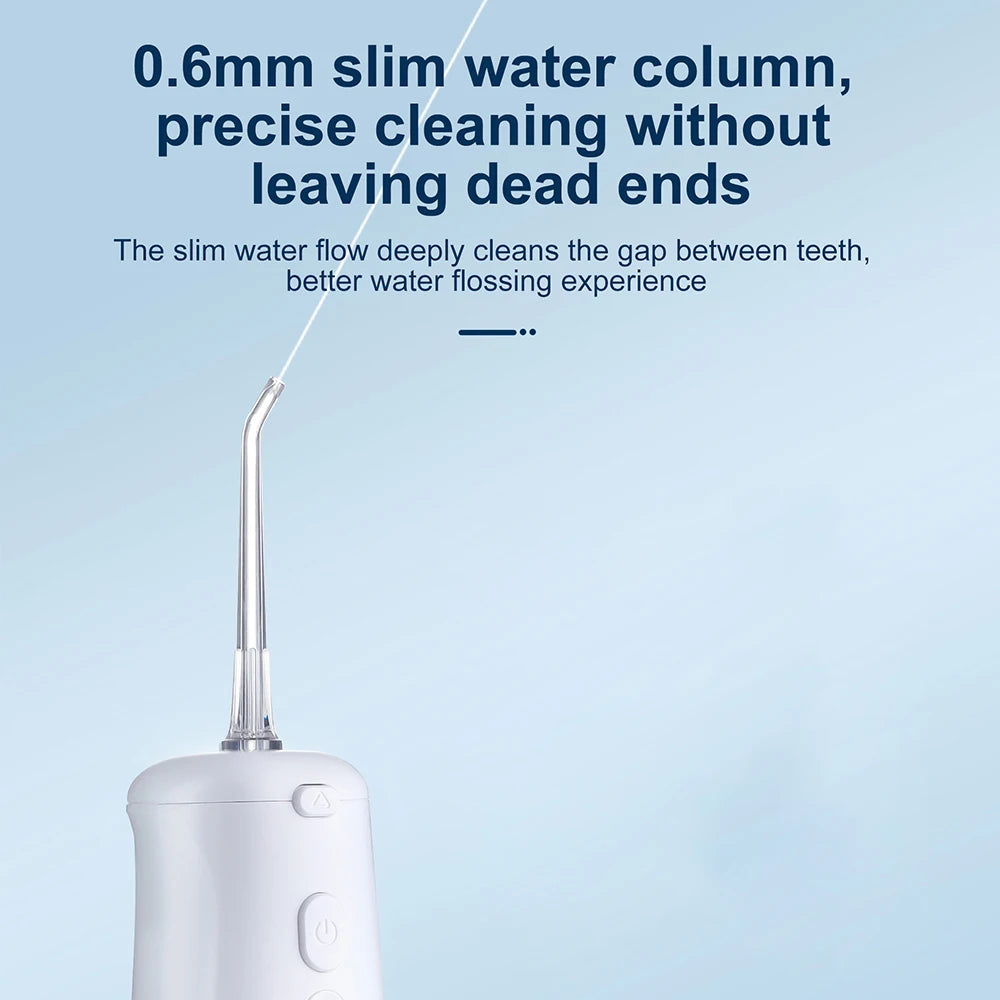 Fairywill Cordless Water Flosser 3 Modes And 2 Replaceable Nozzles 300Ml Detachable Water Tank Ipx7 Waterproof Oral Irrigator