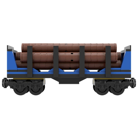 238 pcs MOC UCS Wood Railwar Model Building Block Train Assembling DIY Bricks Toys For Collector MOC-197469