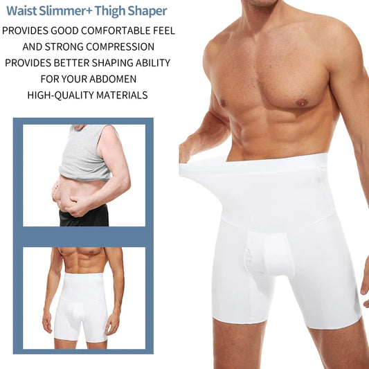 Men Body Shaper Tummy Control Compression Shorts Belly Slimming Shapewear Abdomen Reducer Panties Fitness Boxer Pants Underwear
