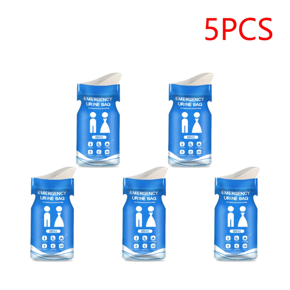 1-30PCS Outdoor Emergency Urine Bags 850ml Disposable Travel Mini Mobile Toilet Portable Urinal Bag for Female Baby Male Vomitin