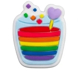10-100pcs Designer Rainbow Style Shoe Charms DIY Garden Shoe Accessories Decorations for Woman Kids Birthday Gift