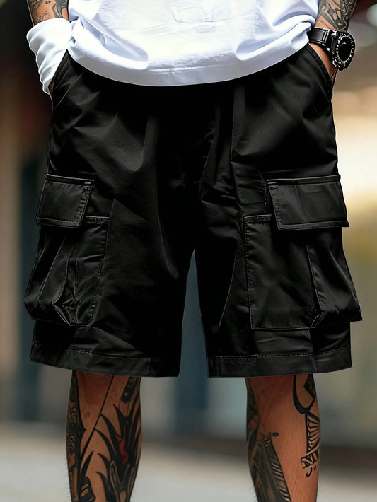 Men's plus Size Multi-Functional Work Shorts - Machine Washable - Suitable for Outdoor Building Hiking And Casual Wear