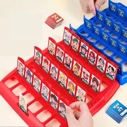 Guess Who Board Game Classic 2-Player Family Logic Deduction Game, Parent-Child Interactive Toy with Character Cards