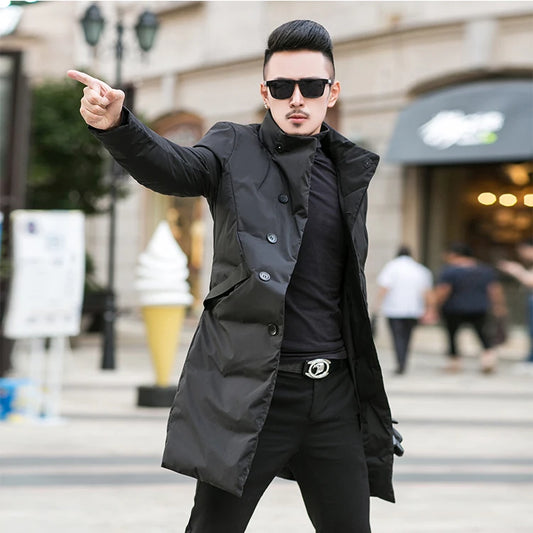 2024 new arrival winter jacket 90% white duck down jackets men,mens fashion thicken warm parkas winter down coat male KYR097