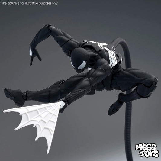 New MessToys Spiderman Figure CT Toys Black Red Spider Man Figurine Mess Toys Action Figure Custom Model Gift Kid Customized Toy