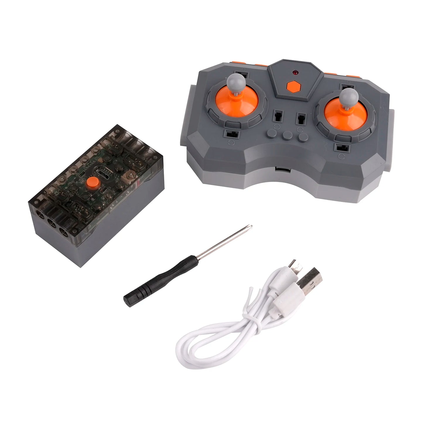 8 Way Remote Control Kit with 4.0 Lithium Battery Box APP Programmable Speed Control for MOC Building Blocks Models