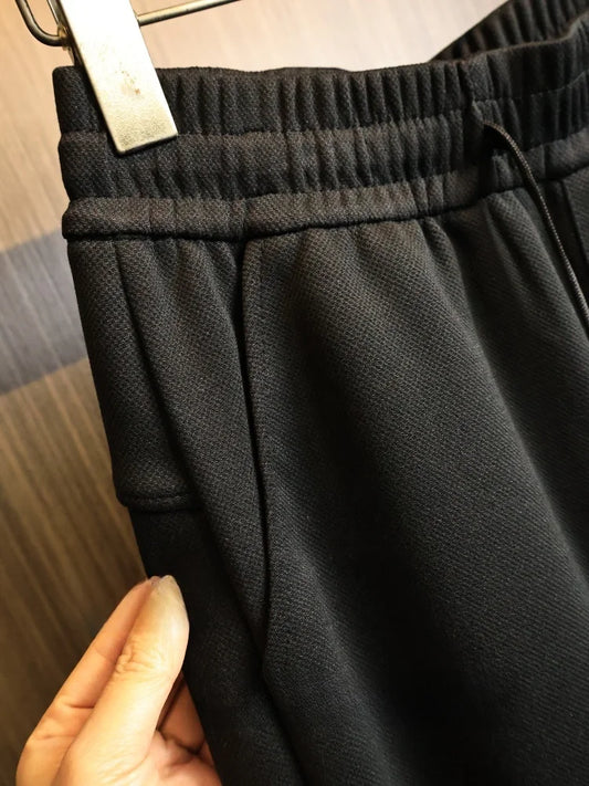 Outdoor Men's Goose down Pants Straight Leg Fashionable Warmth Windproof Autumn Winter Long Pants Casual Nylon Polyester