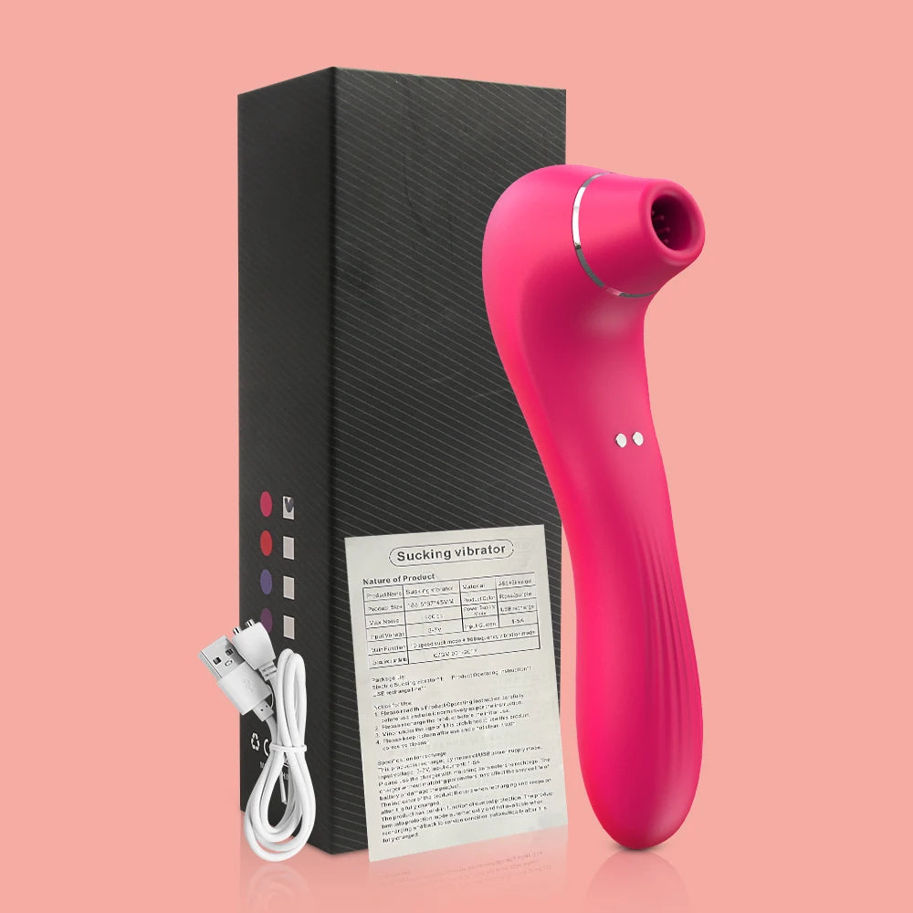 Powerful Clitoris Sucking Vibrator for Women Nipple Oral Vacuum Stimulator Massager Dildo Female Masturbator Sex Toys for Adult
