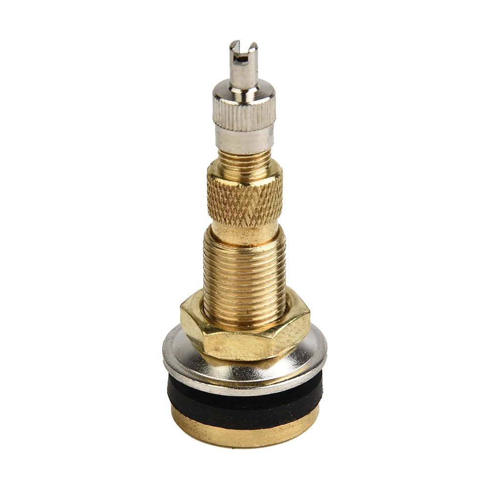 Tubeless Valve Tyre Valves Wheel Rim Fits for 5/8" rim hole Brass & Rubber Replacement for Agricultural Tractor