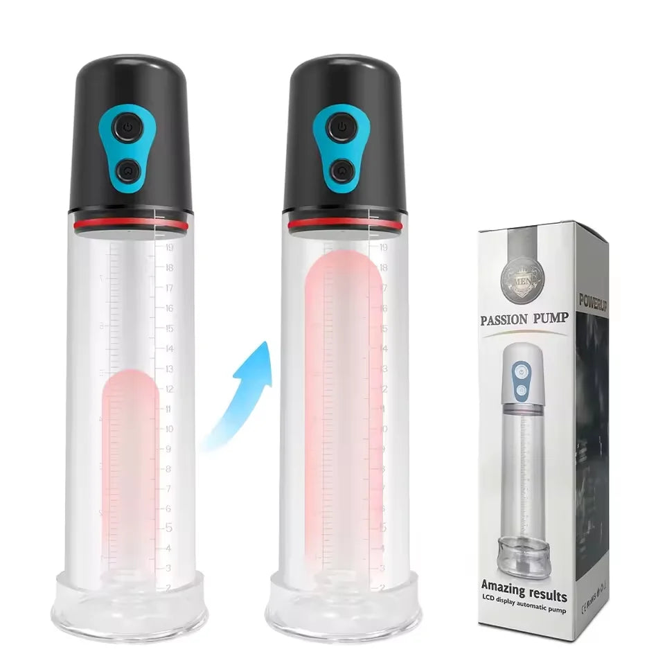 Electric Male Penis Pump Vacuum Sucking 9 Training Mode Penis Trainer Magnify Endurance Delay Ejaculation Adult Sex Toys for Men